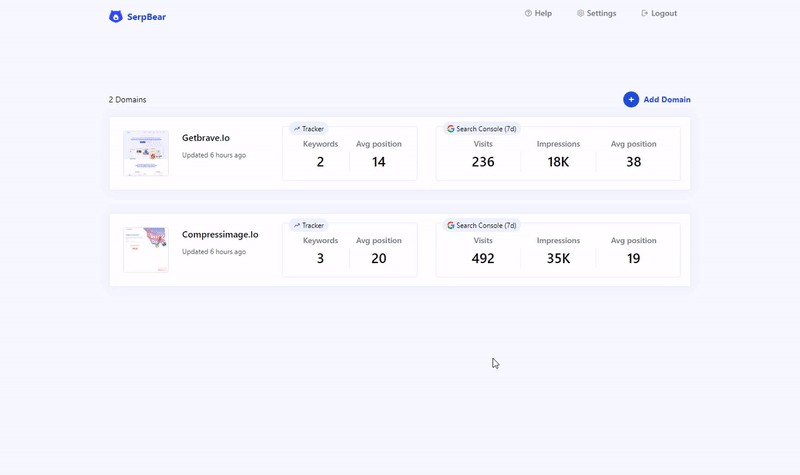 Easy to Use Search Engine Keyword Rank Tracker App